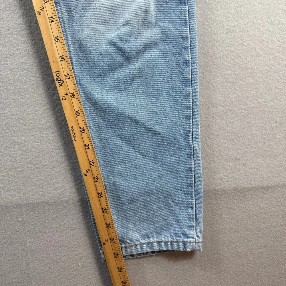 boohooMAN Jeans Mens 32x28‎ Light Blue Straight Leg Denim
